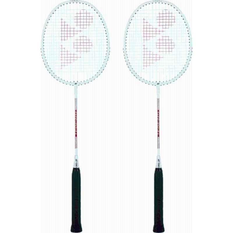 Yonex GR 303i 83g White Strung Badminton Racquet (Pack of 2)