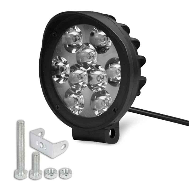 AllExtreme EX9FNW1 9 LED 3 inch 27W Round White Waterproof Spot Fog Light with Mounting Bracket-picture-28