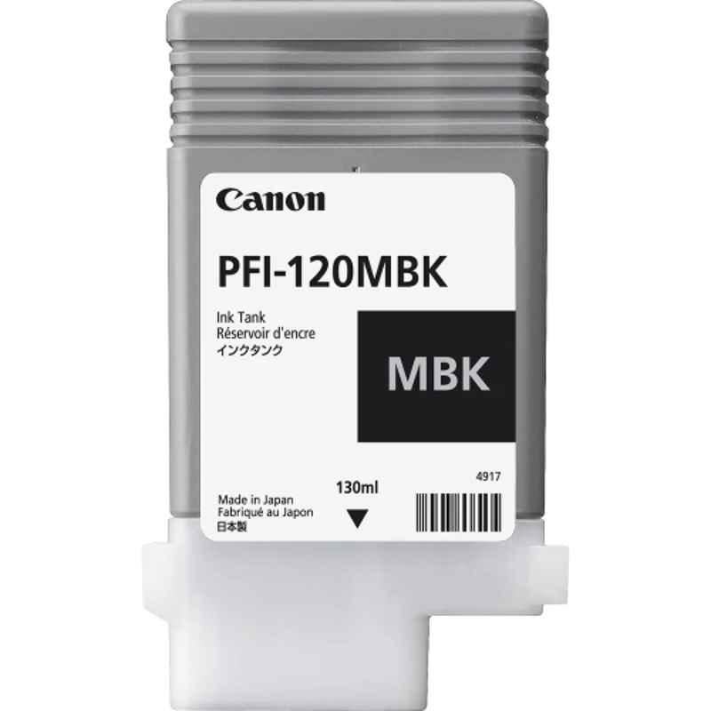 Canon 130ml Matte Black Cartridge Ink for TM-300 Plotter, PFI-120(MBK)