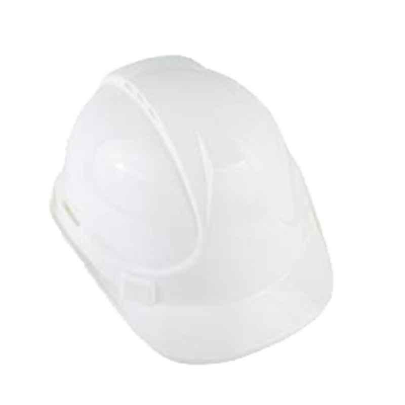 Uken HDPE White Safety Helmet