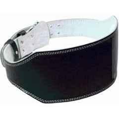QUIT-X Genuine Leather Black Comfortable & Durable Pre Broken-In Weight Lifting Back Lumbar Support Belt, Size: Free