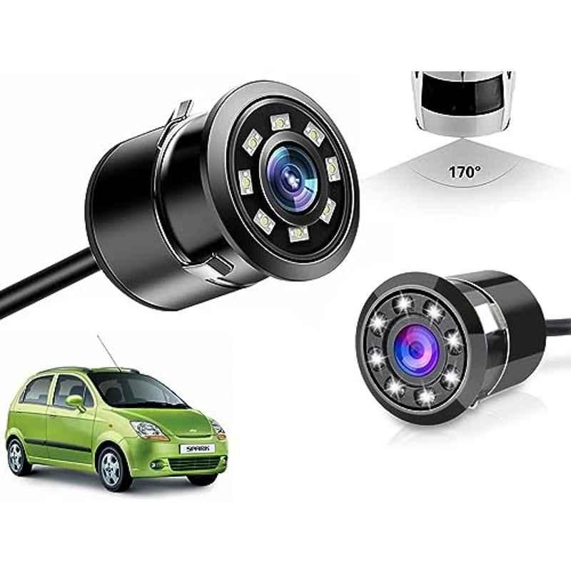 Auto Pearl 8 LED Black Waterproof & Shockproof HD Night Vision Car Reverse Parking Camera for Chevrolet Chevrolet Spark