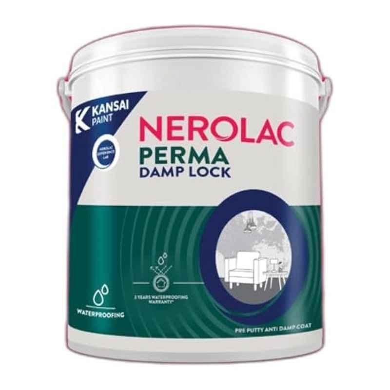 Nerolac Perma 4 Litre White Damp Lock Waterproofing Coating with Crack Resistant & FastDrying