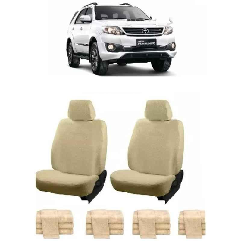 Oscar Beige Aut-Sn-4275 Towel 1 Pcs\\Set Toyota Fortuner Car Seat Cover