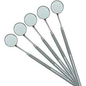 Forgesy Stainless Steel Dental Mirror with Handle, SUNX97 (Pack of 10)
