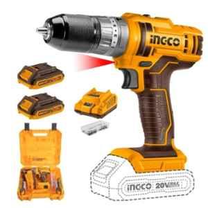 Ingco 54 Pcs 0-1500rpm 20V Impact Drill Machine Kit, CIDLI201452