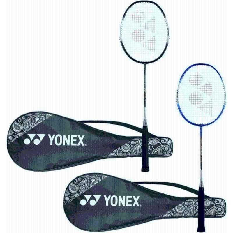 Yonex ZR 100 95g Light Black& Blue Strung Badminton Racquet (Pack of 2)