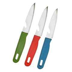 Generic 3 Pcs Stainless Steel Safety Knife Set, APOC040