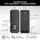 Qubo Aerospace Black 3-Way Access Smart Rim Lock, HLR01BL1
