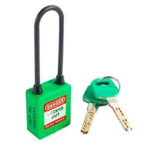 LOTO-LOK 20mm Stainless Steel & Nylon Green Three Point Traceability Padlock with 2 Unique Keys Per Lock, 3PTPGKDN80