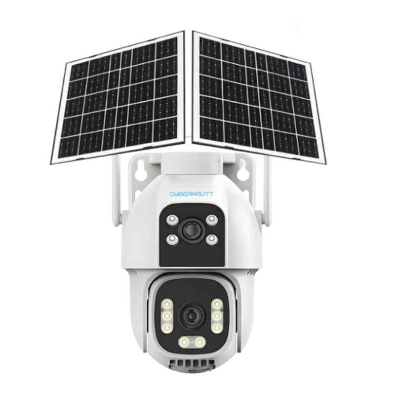 Cybernautt X20A 5MP+5MP Wireless 4G Cellular AOV PTZ Dual Solar Powered Linkage Security Camera with FHD Advanced CCTV Surveillance Solution Water Proof 2 Way Talk & Support up to 256GB