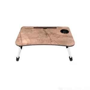 Rose 9.5x23.5x15.5 inch Wood Rust Multi-Purpose Laptop Table with Integrated Carry Handle & Dock Stand