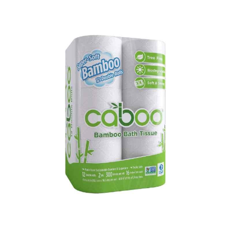 Caboo 2 Ply Bathroom Tissue (Pack of 12 Roll)