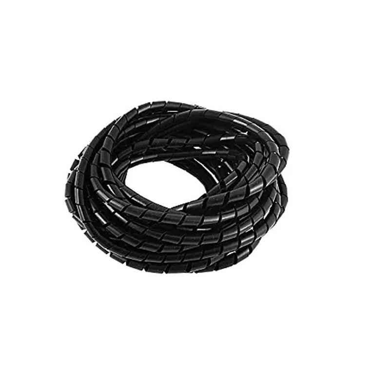 Aftec 8.5x10mm 10m Polyester Black Spiral Wrapping Band, ASW 10