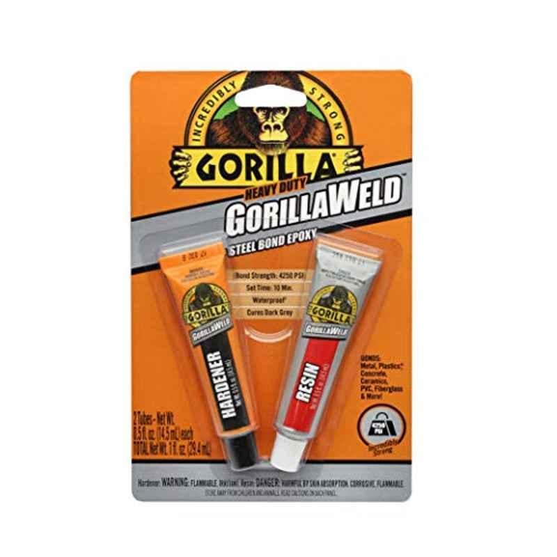 Gorilla GorillaWeld 1oz Heavy Duty Steel Bond Epoxy, 433010 (Pack of 2)