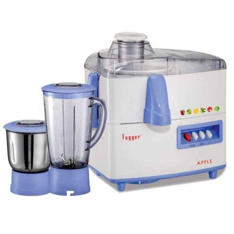Fogger Apple 500W Blue Electric Juicer Mixer Grinder with 2 Jars