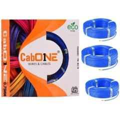 CabONE 0.75 Sqmm Blue FR PVC Insulated Copper Cable, Length: 90 m (Pack of 3)