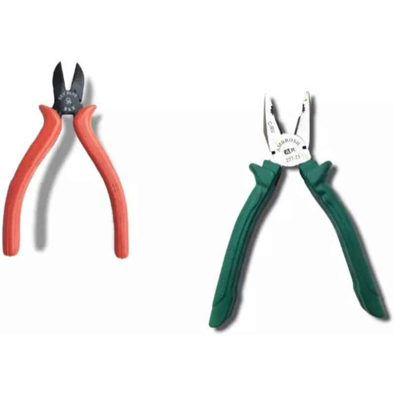 Sky Blue 2 Pcs 7.8 inch Lineman Plier Combo, SBE_PLIER_COMBO_MOD_00608