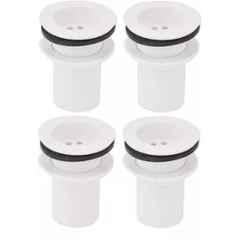 Senkiddpro PVC White Centerset Installation Full Threaded Waste Coupling (Pack of 4)