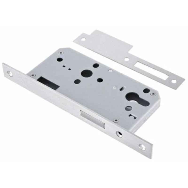 Dorfit 60x72mm Silver Stainless Steel Mortise Passage Lock, DTML013