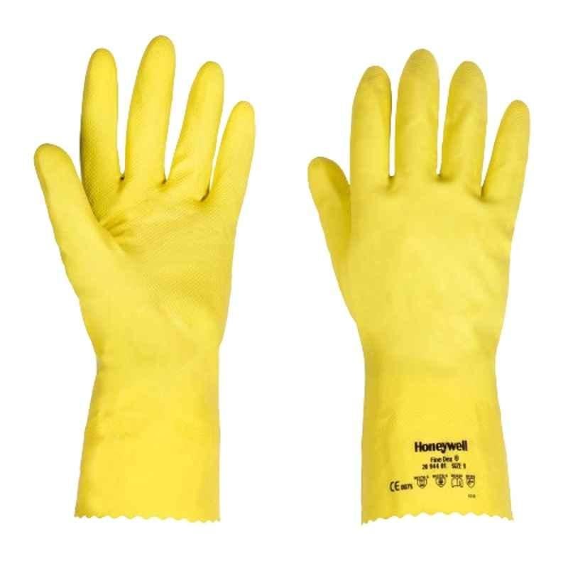 Honeywell FineDex 2094401-10 Yellow Chemical Resistant Gloves, Size: XL