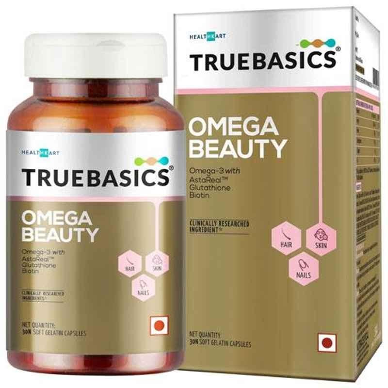Buy TrueBasics 30 Tablets Omega Beauty for Skin, HNUT13516-01 Online At  Best Price On Moglix