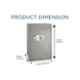 Ozone ES-ECO-BB-77 405x440x650mm Grey Steel Safe