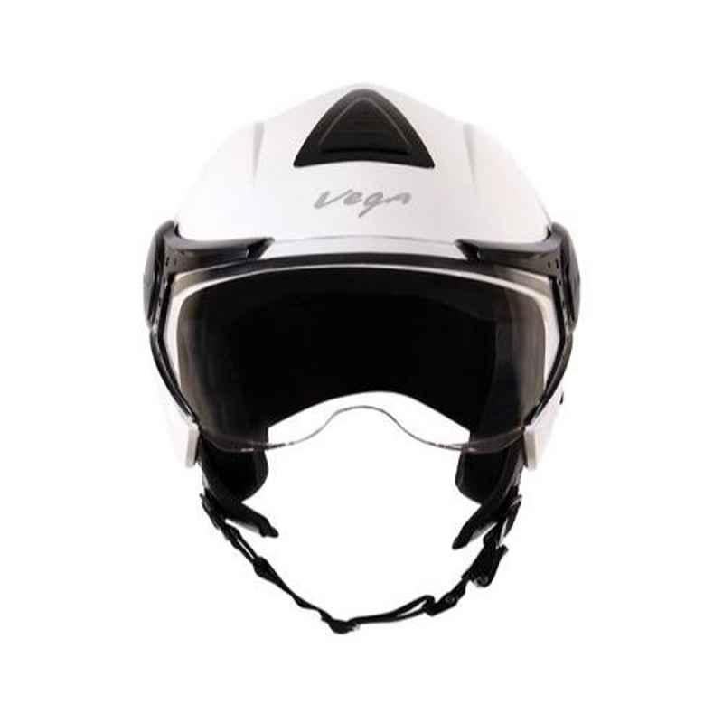 Vega Verve Large Size White Verve Open Face Helmet