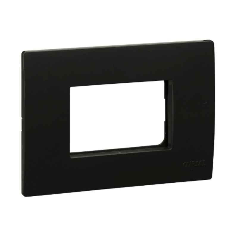 Schneider Opale 3 Module Universal Coke Grey Grid & Cover Plate, AAKY0833 (Pack of 10)