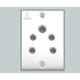 Anchor Penta 6A 2-in-1 White Socket with IP20 Protection, 38320, (Pack of 20)