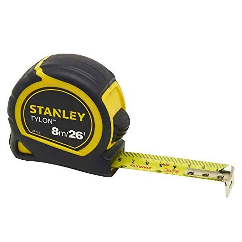 Stanley Tylon 8M/26Ft Pocket Tape Yellow/Black, 0-30-656