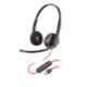Plantronics C3220M Black & Red Blackwire USB-A Wired Headset