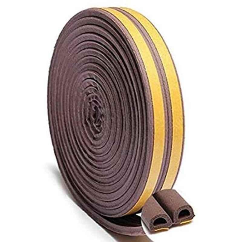 Abbasali �Weather Rubber Seal Weather Strip Foam Tape 6 m- D -Shaped Epdm Foam Seal, Door Window Anti-Collision Self-Adhesive Rubber High Strength Tape System, Soundproofing Draft Stopper