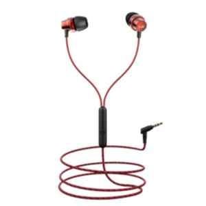 boAt Bassheads 182 Red Wired Headset with Mic