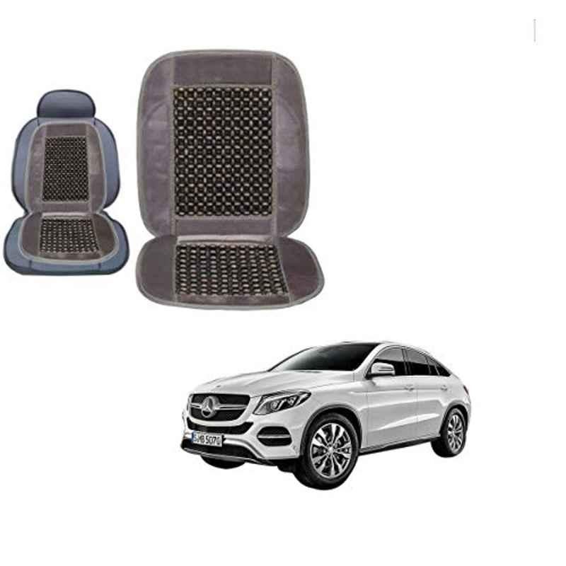 Kozdiko Wooden Bead Seat with Grey Velvet Border for Mercedes Benz GE-Class