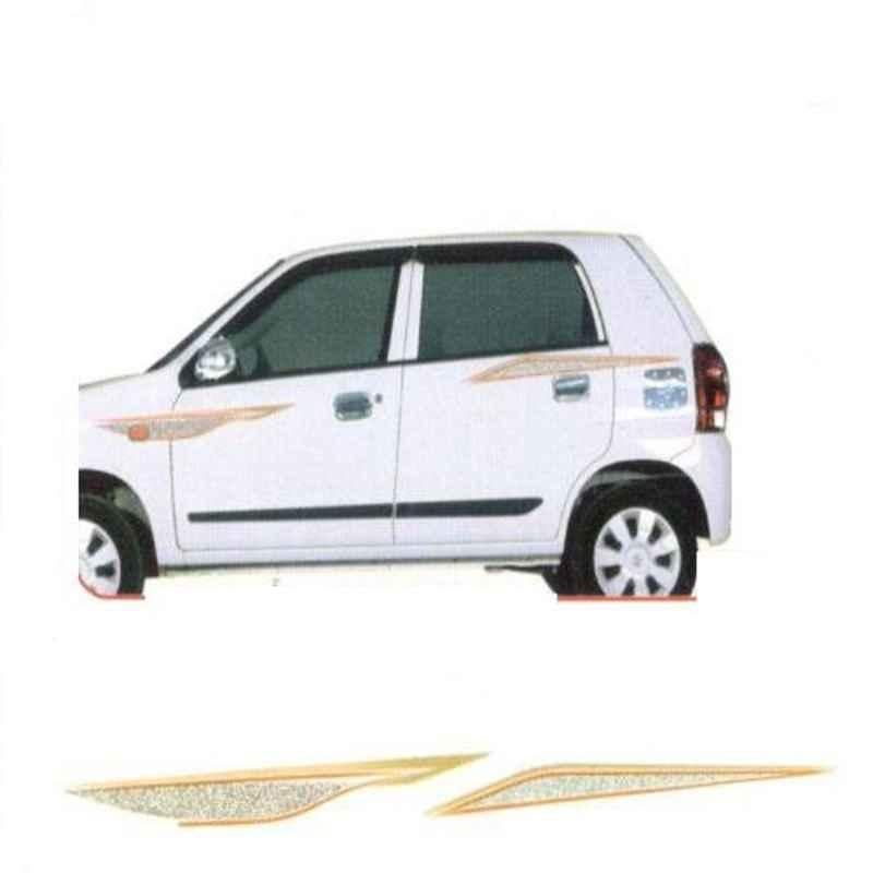 Buy Galio Red & Gold Graphics Car Sticker Set for Maruti Suzuki