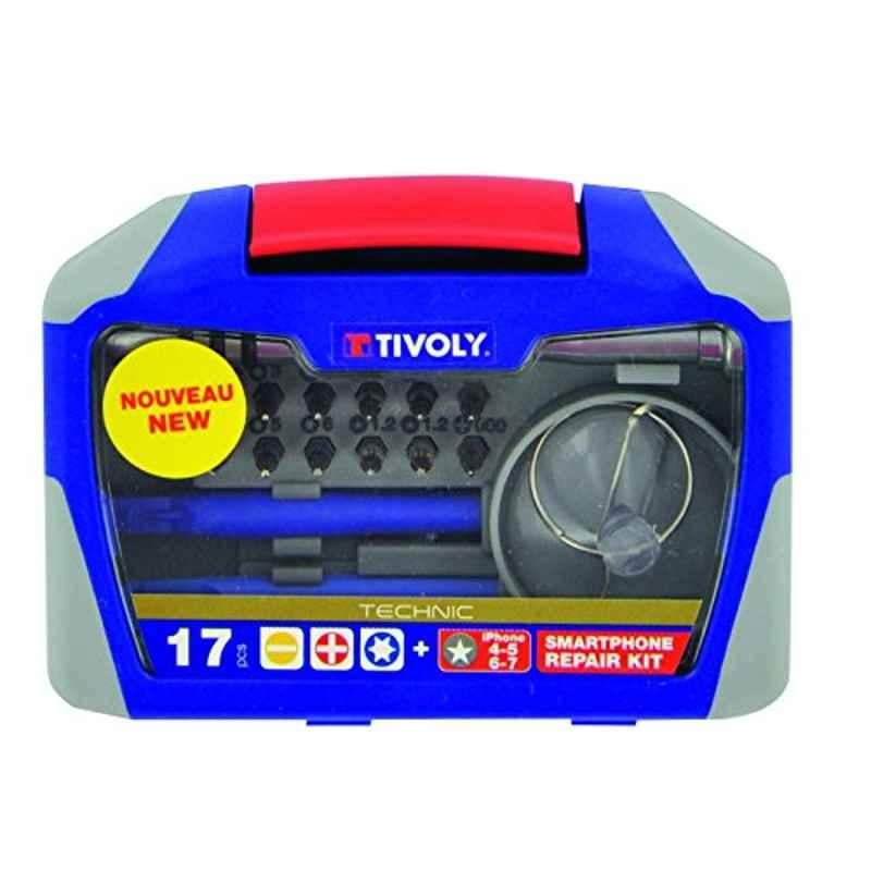 Tivoly 17 Pcs 30W 220V Gray Smartphone Open & Repair Kit, 11501570043