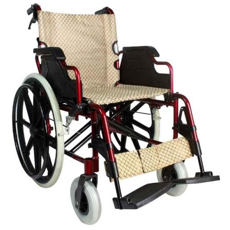 KosmoCare 18x35 inch Red Elegant Plus Wheelchair, RCS401R