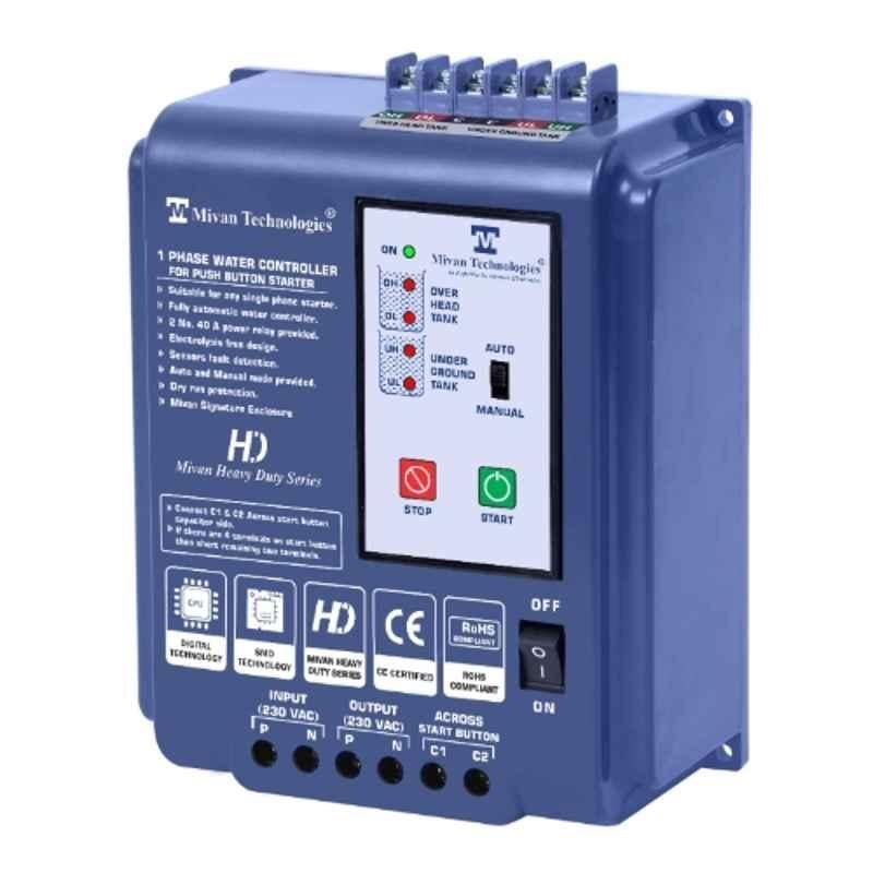 Mivan Technologies DSL R 230VAC Single Phase Digital Water Level Controller & Starter Panel with 50 MFD Capacitor