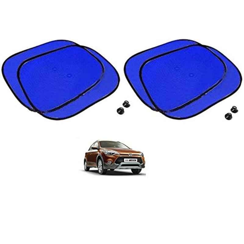 Kozdiko 4 Pcs Blue Chipkoo Car Window Sunshade Curtain Set for Hyundai i20 Active, koz_82930