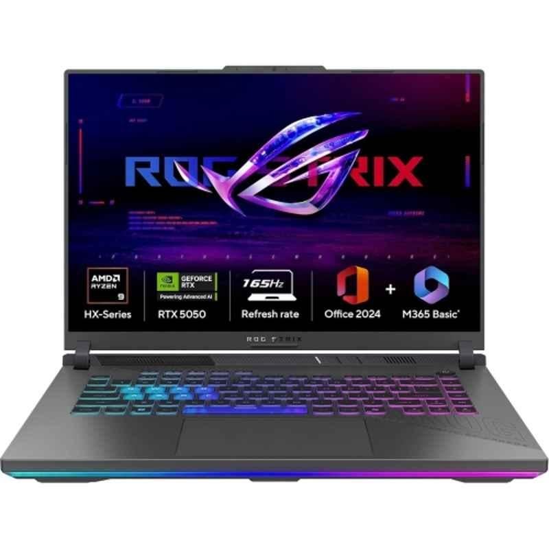 Asus ROG Strix G16 Eclipse Grey Gaming Laptop with AMD Ryzen 9 8940HX/16GB RAM/1TB SSD/NVIDIA GeForce RTX 4050/Windows 11 Home & 16 inch FHD Display, G614PH-RV073WS