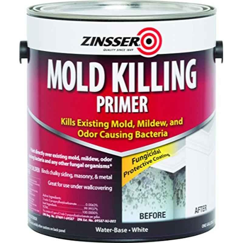 Zinsser 1 Gallon White Water-Based Acrylic Mold Killing Primer, 276049