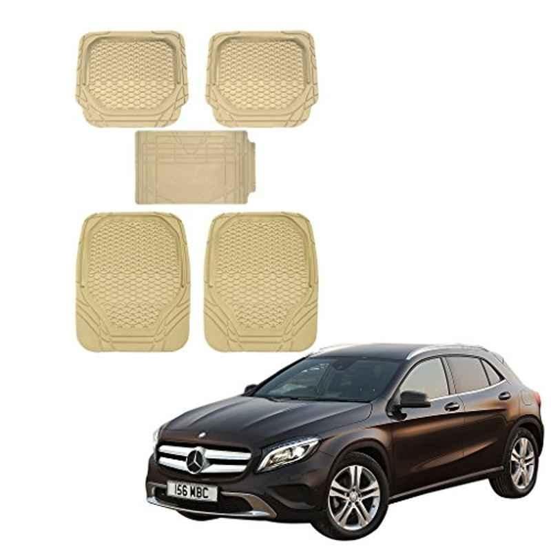 Kozdiko 5 Pcs 8855TW Beige Car Foot Mat Set for Mercedes Benz GLA-Class, koz_43522