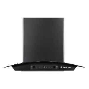 Faber Zest 1200m3/hr 60cm Black Heat Autoclean Wall Mounting Chimney, 320.0690.894
