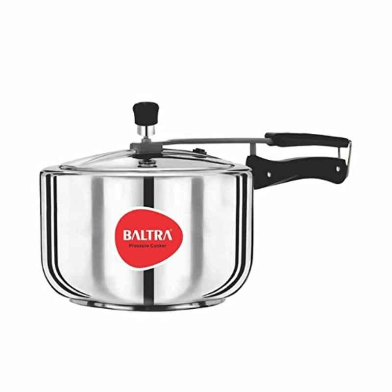 Baltra Fortune 3L Stainless Steel Silver Inner Lid Induction Bottom Pressure Cooker, BPC-202