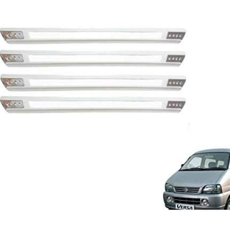 Kozdiko 4 Pcs Designer White Dotted Bumper Protector Set for Maruti Suzuki Versa