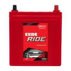Exide RIDE 35Ah Tubular Battery for Car, SUV & MUV, RIDE35L