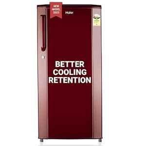 Haier 165 Litre Red 1 Star Direct Cool Single Door Refrigerator, HED-171RS-P