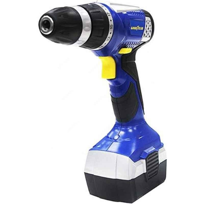 Goodyear 18V 3/8 inch Cordless Drill with 13 Bits, GY-DC-17003-2