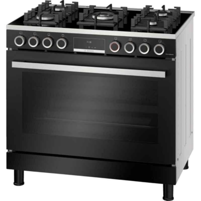 Bosch 125L Black 5 Gas Burner Cooker, HJY5G7V60M